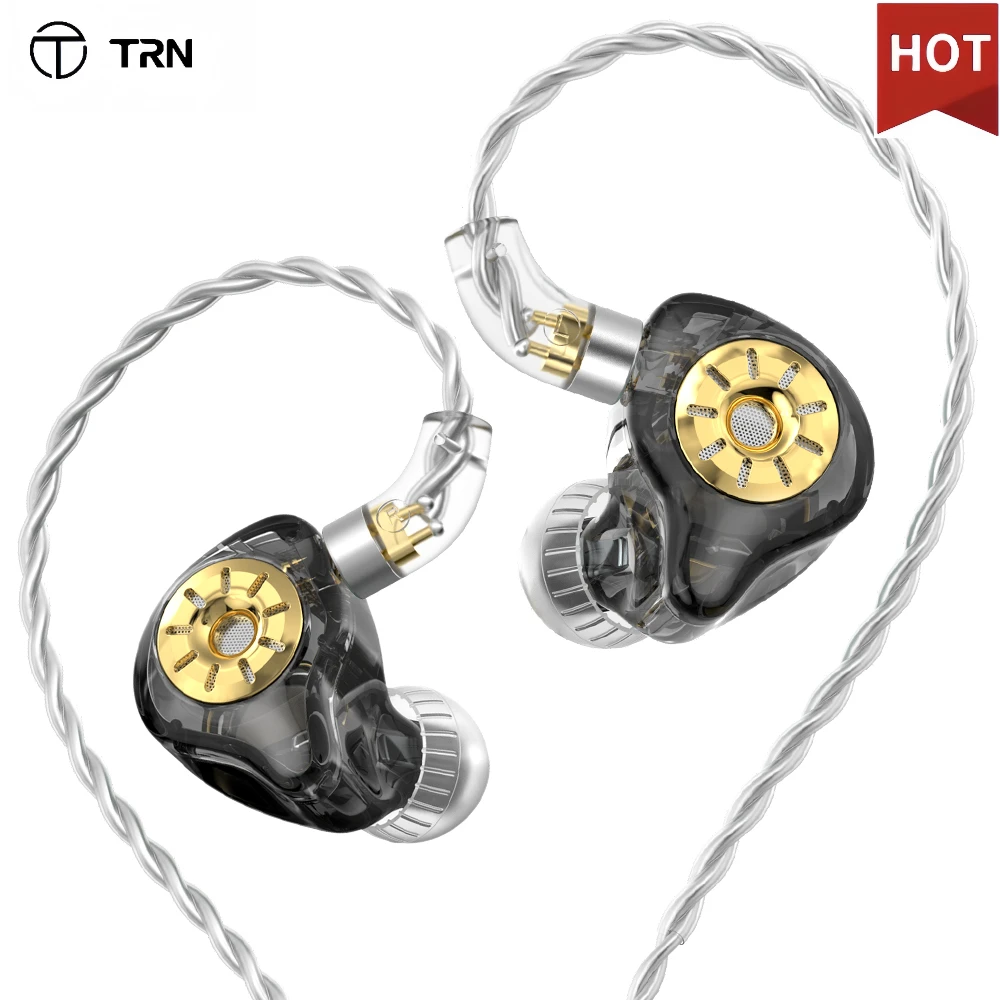 Улучшенные наушники-вкладыши TRN ST1 Pro HIFI с петлей железные наушники регулируемым