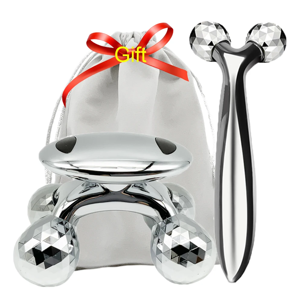 

4D Face Lift Roller Massager Wrinkle Remover 360 Rotate Body Massage Tools Y Shape Arm Back Abdomen Leg Anti Cellulite Treatment