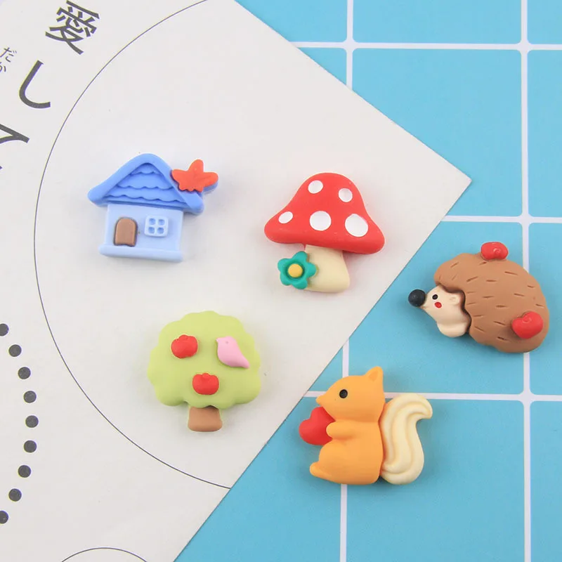 10 шт. смоляная Смешанная белка для рукоделия лук волос в центре украшение