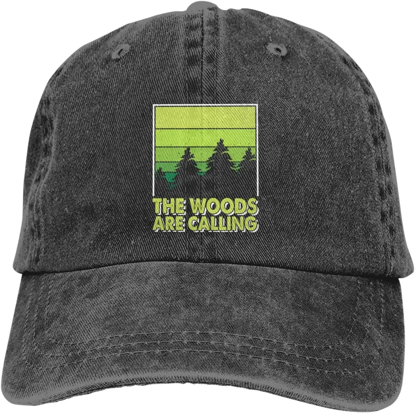 infentrując z zielonymi liniami Czapka daszkiem Golf Dad Hat Regulowana czapka dżinsowa w stylu vintage Bawełniana Mężczyźni Kobiety