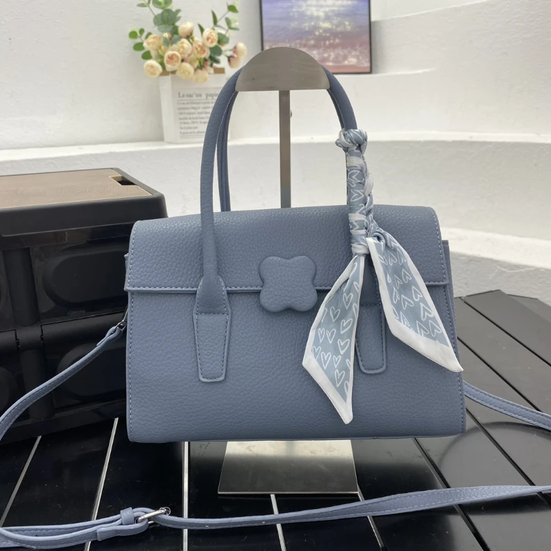 

Women's Bags on Sale 2023 High Quality New Fashion Pu Leather Retro Solid Advanced Sense Messenger Bag Large Capacity Handbag