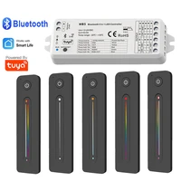 tuya smart bluetooth led controller 12v 24v cct rgb rgbw rgbcw rgbcct single color strip control smart life app remote for alexa