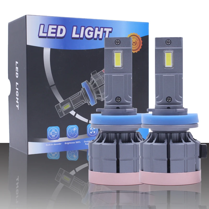 

F5d 130w H4 Автомобильная светодиодная лампа Противотуманная фара 13000lm H4 H3 9012 9004 Светодиодная лампа 6500k H4 H11 9006 H7 Комплект светодиодных фар 601