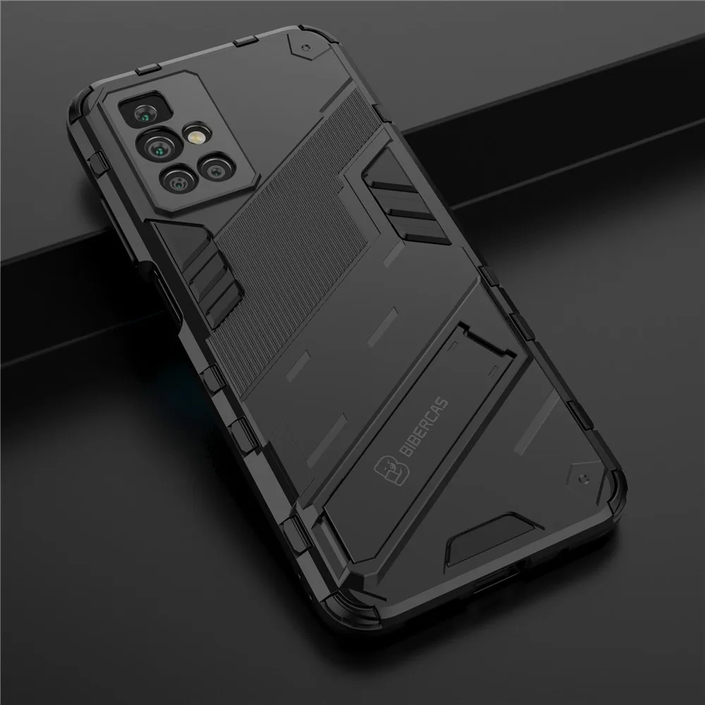 

For Redmi 10 Shockproof Phone Case for Redmi 10 10 Prime Note 10 Pro 10T Stand Phone cover for Xiaomi POCO X3 GT F3 GT M3 Pro 5G