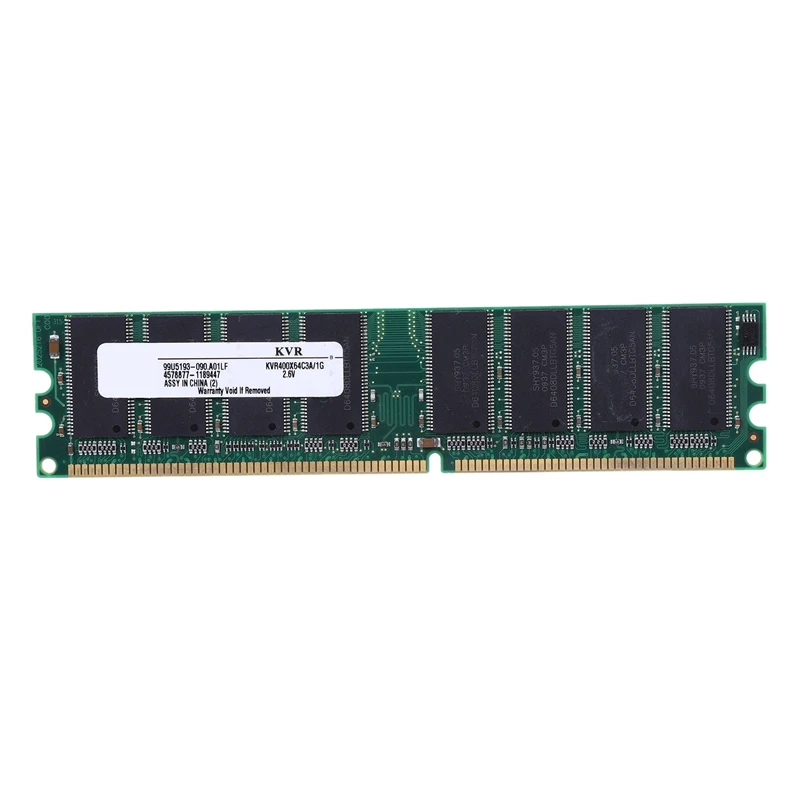 Новая оперативная память 2,6 В DDR 400 МГц 1 ГБ 184 контактов PC3200 для настольного компьютера RAM CPU GPU APU Non-ECC CL3 DIMM