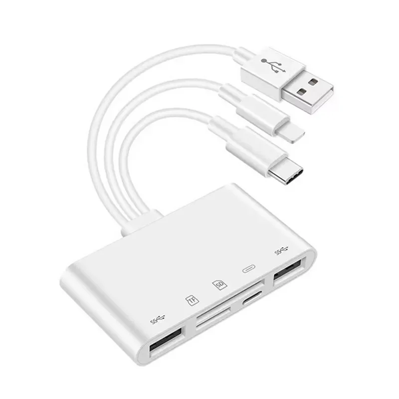 

OTG USB Camera Multimemory Adapter For Micro-SD TF Card Reader Kit For Iphone Ipad For Apple 13 Converter