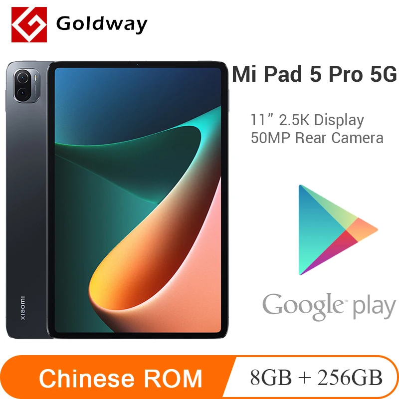 Планшет Xiaomi Mi Pad 5 Pro 256 ГБ 8 Snapdragon 870 CPU 11 дюймов 2 K экран для планшетов 5G 67 Вт