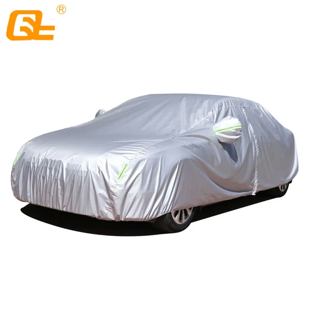 

190T Waterproof Full Car Covers Dust Rain Snow Protective Outdoor Sun Uv Protection Universal Fit Suv Sedan Hatchback