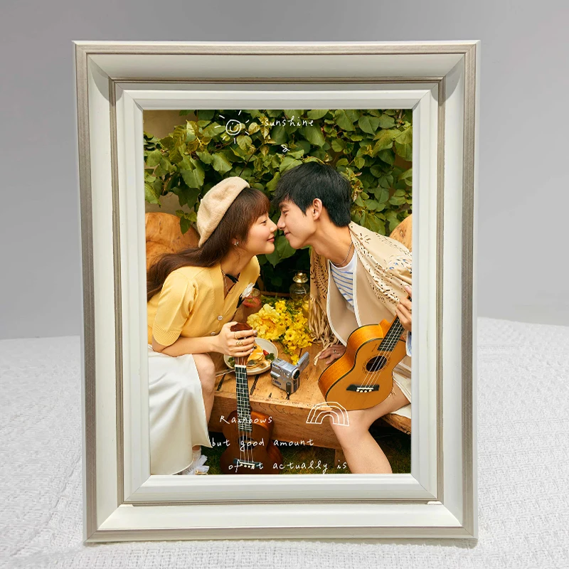 Wedding Photo Frame Square Art Certificate Wedding Souvenirs Frame Design Free Shipping Vintage Marcos Cuadros Home Accessories images - 6