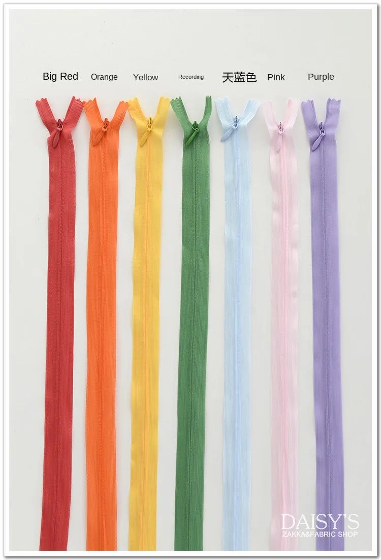 

Аксессуары для одежды, нейлоновые брюки на молнии с закрытым хвостом могут быть разноцветными аксессуарами от кутюр