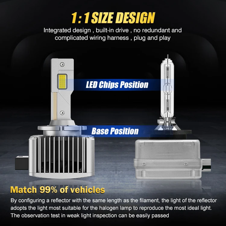 Купить D3S новая модернизация HID ксеноновая фара D1S D2S D4S D8S D1R D2R D3R D4R D8R D5S Turbo 6000K Plug & Play в одном комплекте 70 Вт лм