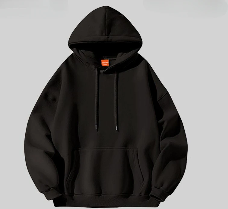

2023 Casual Hooded Autumn and Winter Thickened Solid color Hooded Sweatshirt Loose Men's and Women's Pullover hoodie men