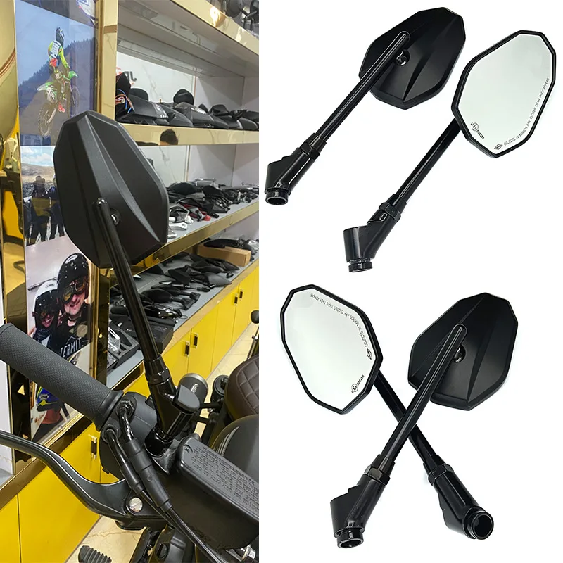 Универсальное мотоциклетное зеркало заднего вида 8 мм 10 из алюминиевого сплава