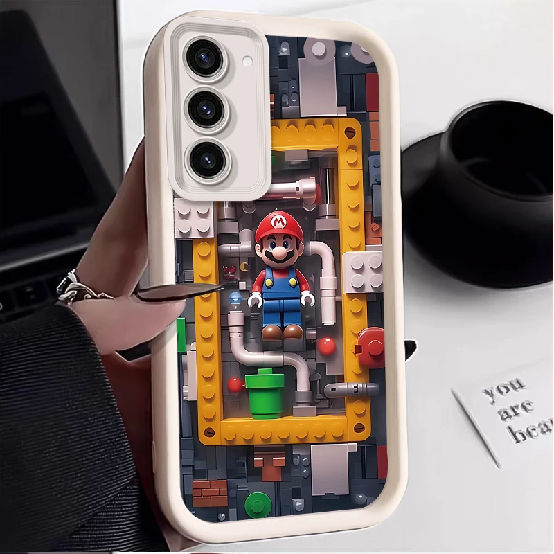 Фото Мягкий чехол Super M-Mario B-Bros для Samsung Galaxy S26 S25 S24 Ultra S23 S22 S21 Plus S20 FE A56 A55 A54 A53 A52 4G 5G, задняя крышка №2