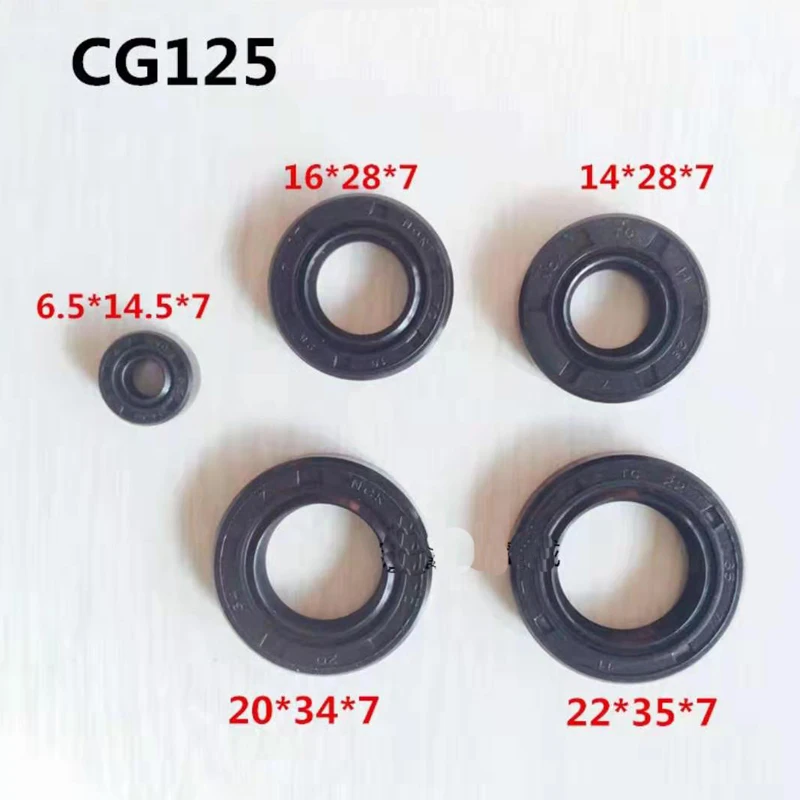 Комплект сальников двигателя мотоцикла для JH70 DY100 GY650 GY6125 CG125 CG150 CBT125 CM125 GN125 YBR125 AN125