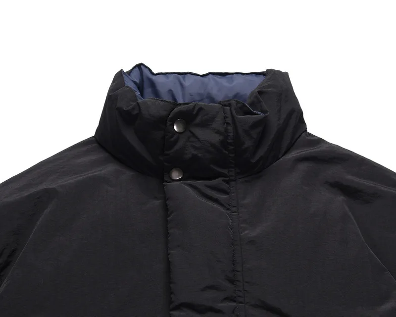 Men's Japanese High Street Winter Thickened Warm Cotton Coat Double-Sided Wear Stitching Loose Couple Jacket Korean Style