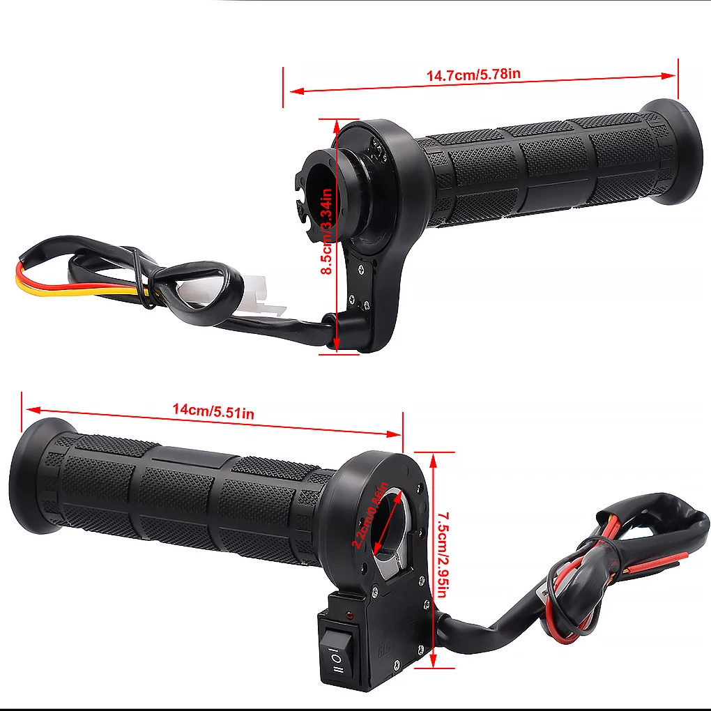 

12V 22mm Motorcycle Adjustable Heating Grips With USB Charger Handlebar ATV Electric Hot Heated Grips Motorcross Cuffs Warmer