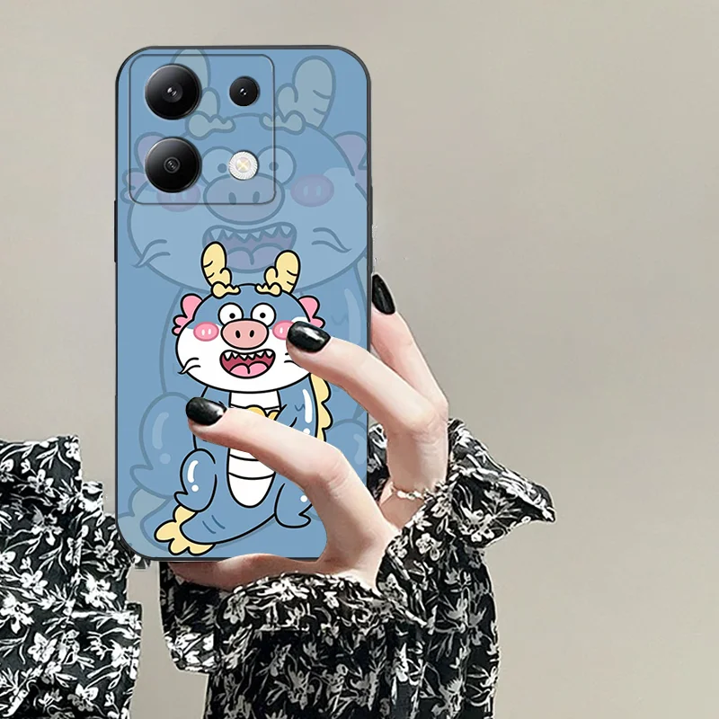 Для Redmi 12 13 K70E 3 4 5 G Prime 10 9 1 2 PLUS 11 A X CNFC TPU черный мягкий чехол для телефона с рисунком