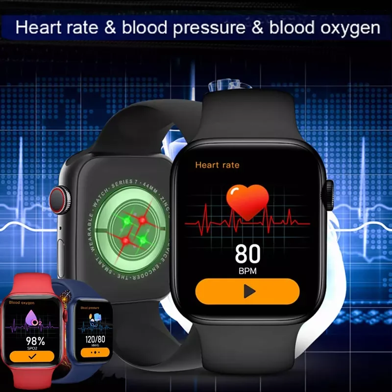 

2022 Gift Smart Watch Men Wireless Charging 44MM Dial Call Original IWO 1.75 Inch Smartwatch Smart Watches Women For Android IOS