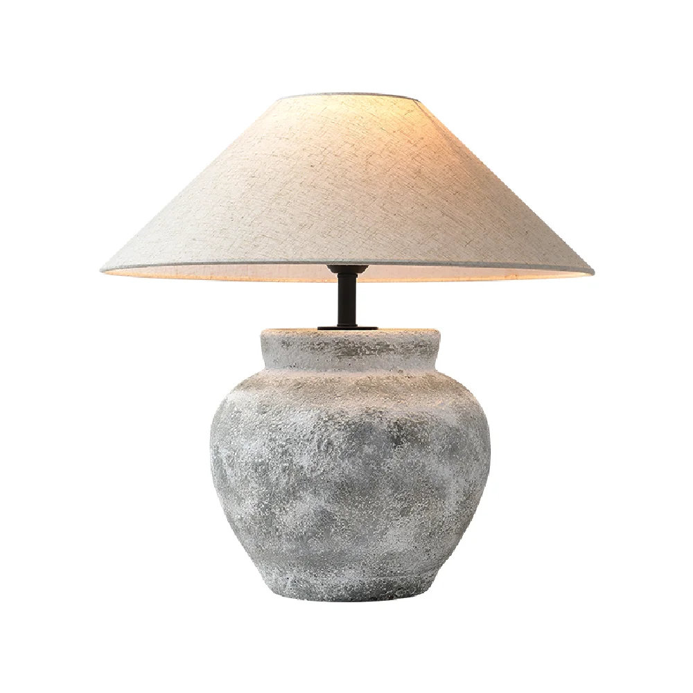 

Wine Jar Shaped Oriental Design Dimmable LED Antique Table Desk Lamp Light Fixture Home Decor Newest Room Appliance Bedroom