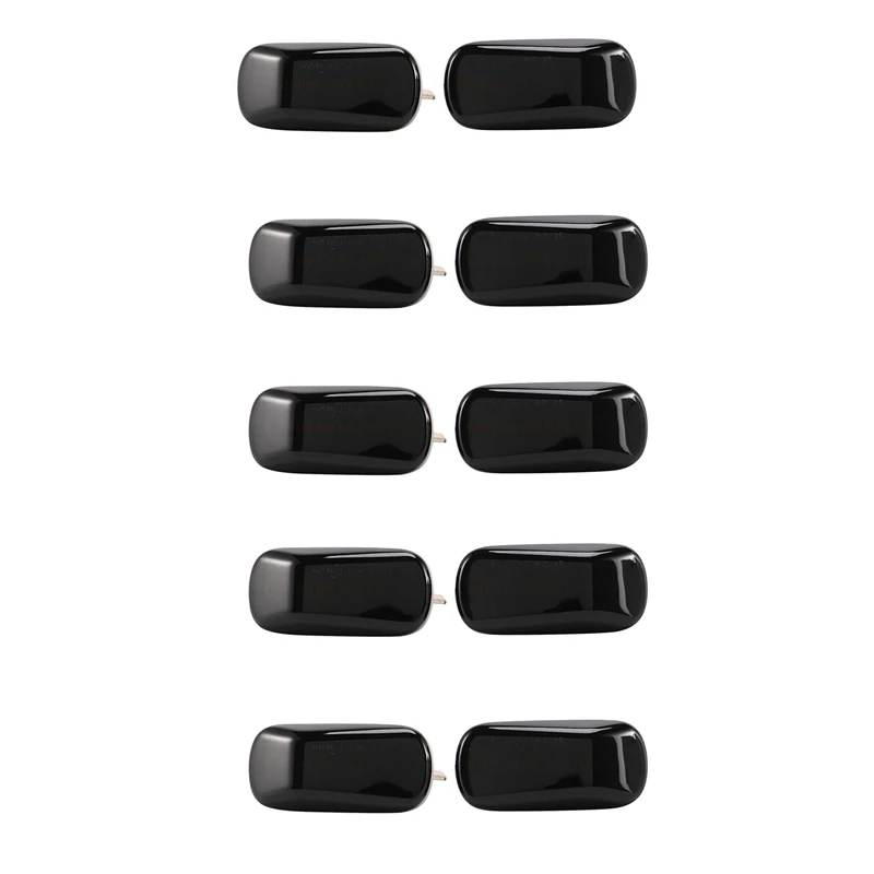 

5X Автомобильный светодиодный динамический боковой габаритный сигнал, лампа поворота для Honda Accord Civic Acura CR-V Fit Jazz Odyssey Black