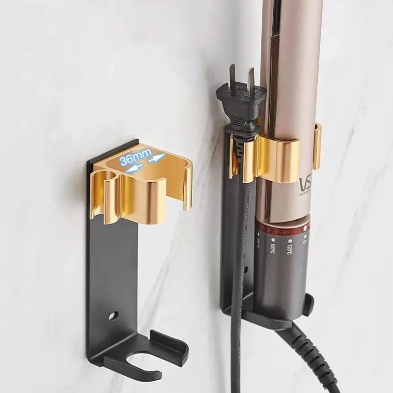 

1Pc Hair Straightener Holder Rack Barber Salon Styling Curling Iron Curler Storage Organizer Aluminium Alloy Stand Bracket