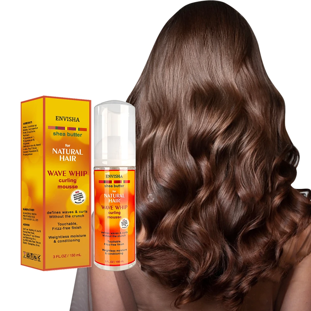 

ENVISHA Moisturizing Hair Care Styling Mousse Curling Boost Cream Curly Hair Bounce Styling Foam Relaxer For Wig Natural Elastin
