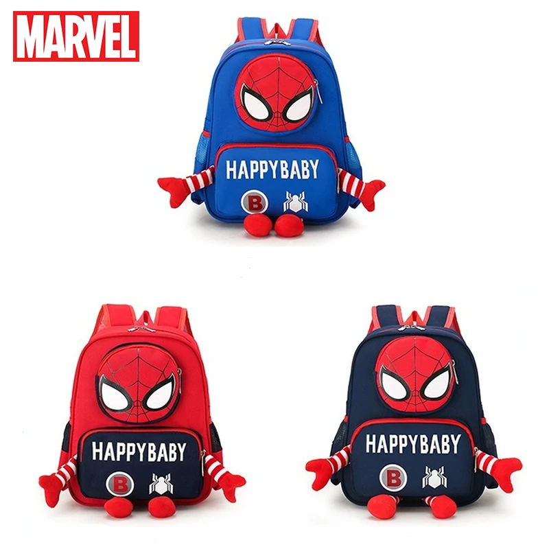 

Рюкзаки с рисунком Человека-паука, детские школьные ранцы с супергероями MARVEL для мальчиков и девочек, Мультяшные Детские Подарочные
