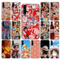 bandai anime one piece luffy phone case for huawei nova 2 i plus 3 i e 4 e 5 i pro 6 se 6 5g