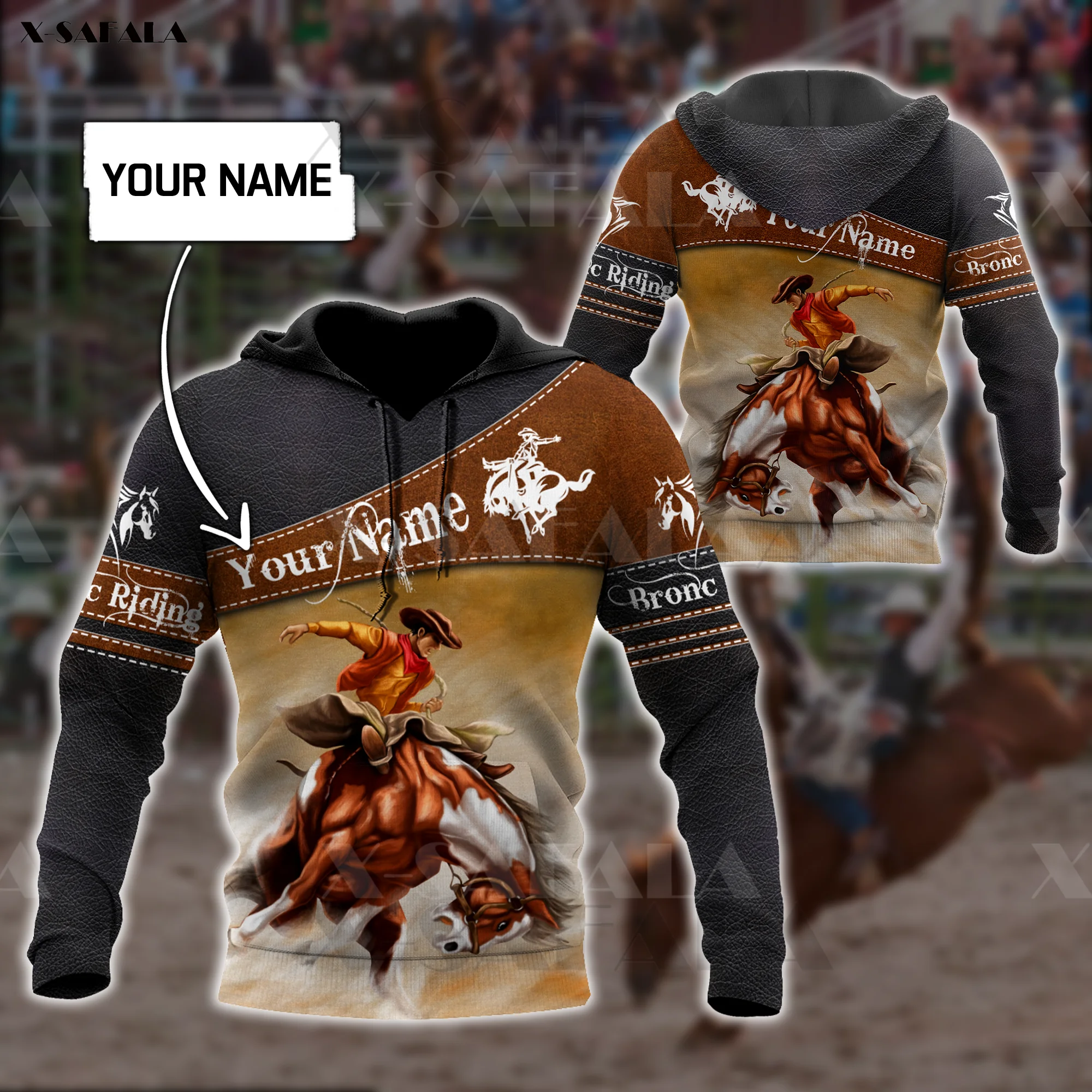 

Rodeo Bucking Horse Riding Game 3D Printed Zipper Hoodie Men Pullover Sweatshirt Hooded Jersey Tracksuits Outwear Coat Casual