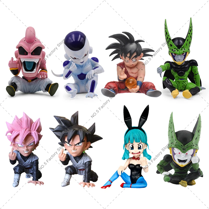 

Dragon Ball Z Majin Buu Anime Figures GK Cell Frieza Bulma Goku Gohan Gotenks Action Figurals Model PVC Toy Collectible Figurine