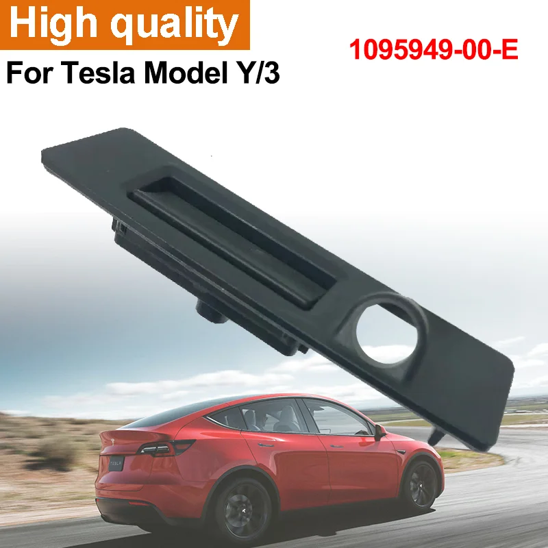 Фото Новый 1095949 -00-E для Tesla Model 3/Y, задняя крышка багажника автомобиля, электрический переключатель задней двери, крышка ручки багажника без камеры №1