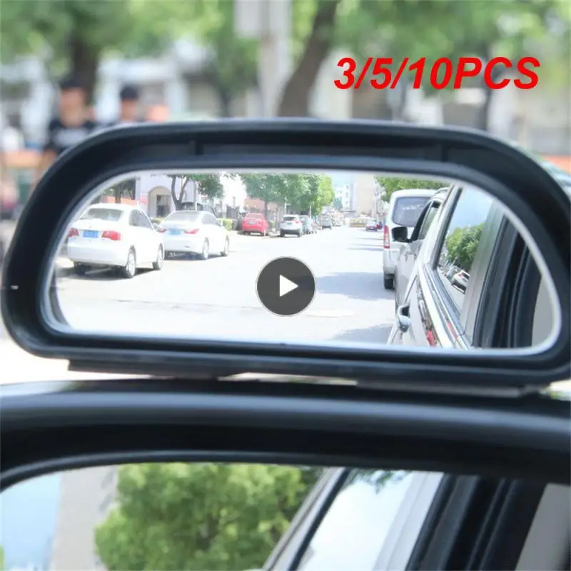 

3/5/10PCS Glass Hd Mirror Car Auxiliary Mirror Hd Anti-falling Car Rearview Mirror Waterproof Car Supplies
