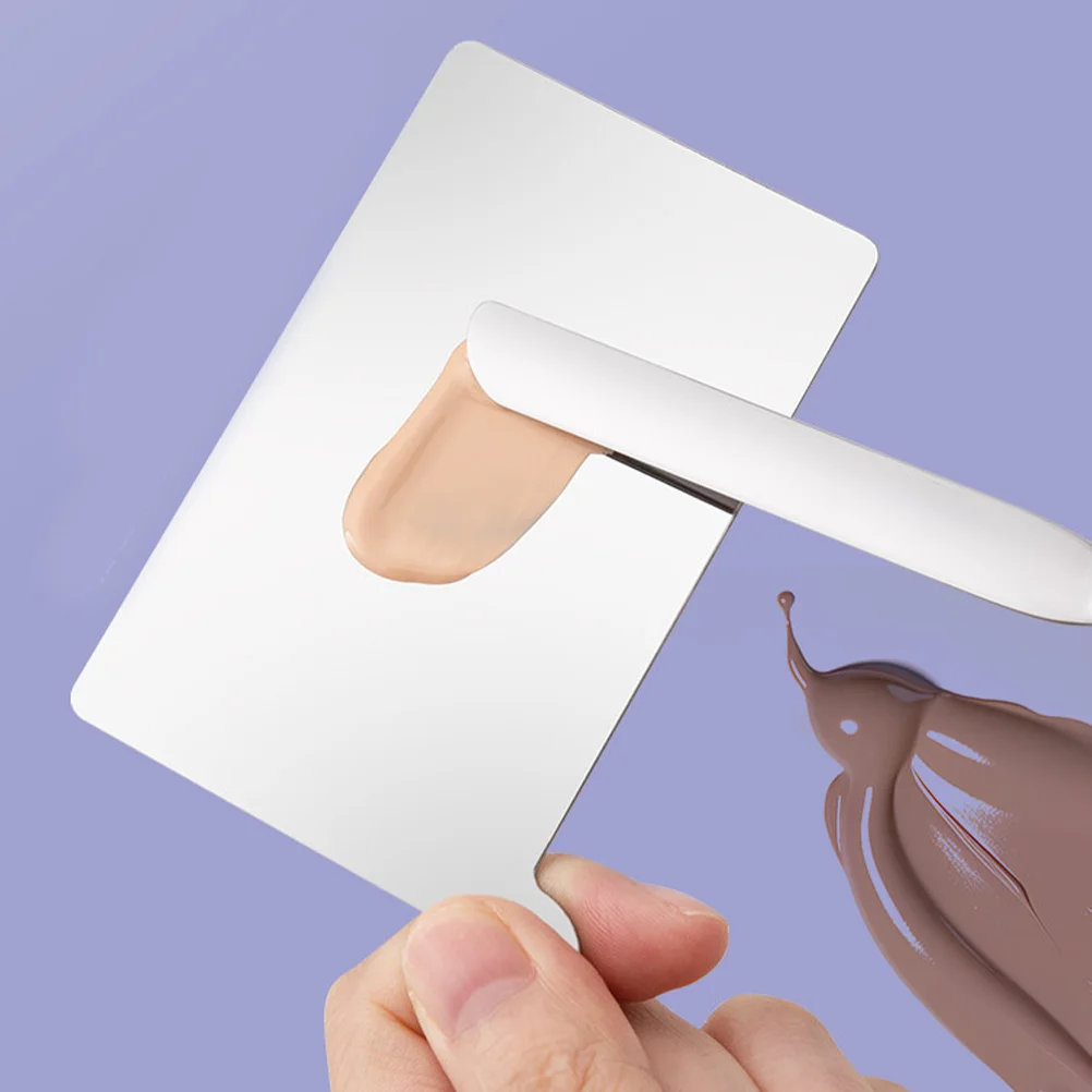 

Makeup Mixing Plate Tools Foundation Color Palettes Stainless Steel Nail