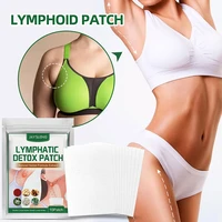 10pcs chinese herbal lymphatic detox patches skin care anti swelling plaster lymphatic detox patches for armpits and neck
