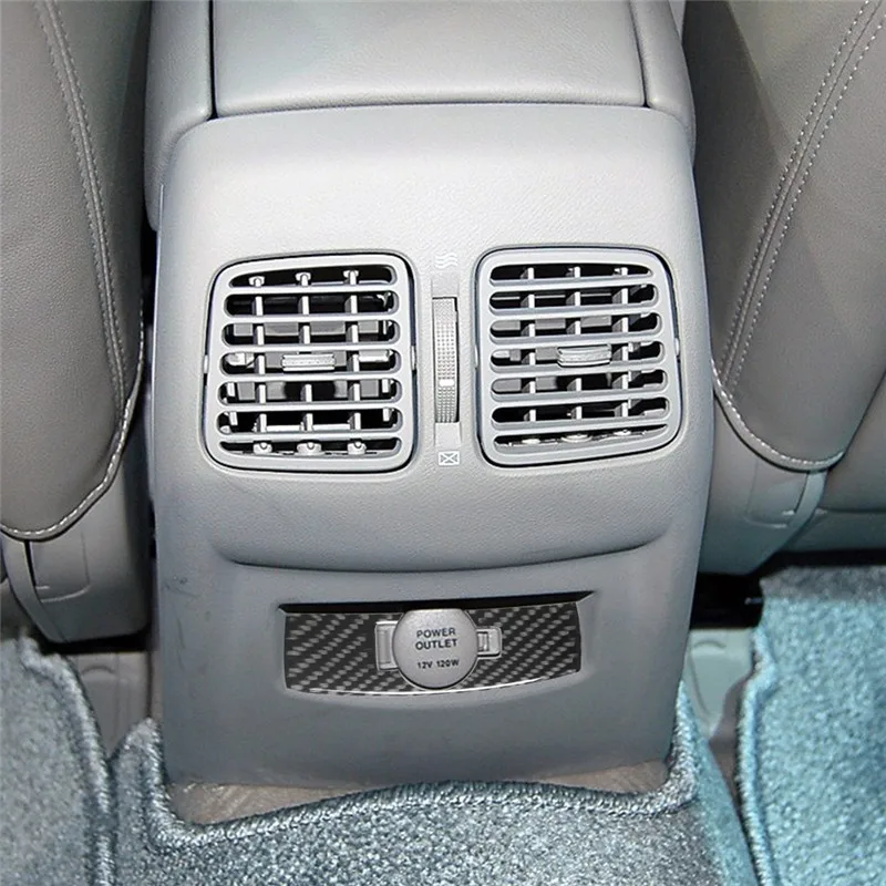 Наклейки на панель заднего зарядного порта из углеродного волокна для Hyundai Azera 2006