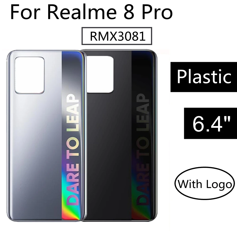 

For Realme 8 Pro Battery Back Rear Cover Door Housing RMX3081 Battery Back Cover Replacement