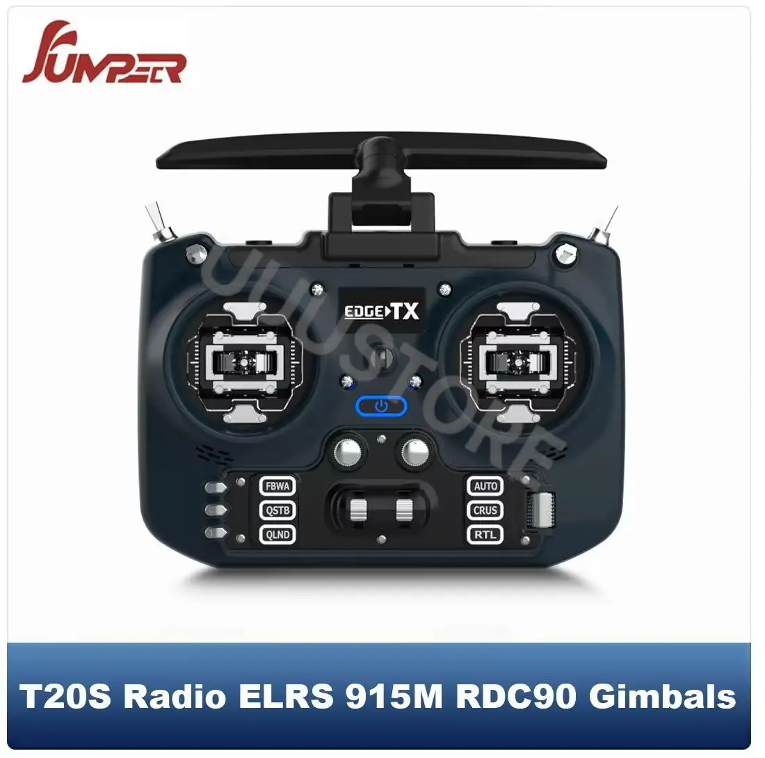 

Радиопередатчик Jumper T20S ExpressLRS ELRS 2,4 ГГц/915 МГц холл/RDC90 датчик Gimbal EdgeTX для FPV радиоуправляемого гоночного дрона самолета