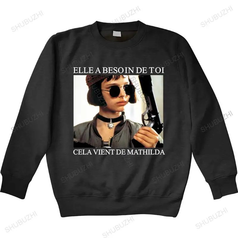 

Man thin style hoodie long sleeve Leon Professional hoody Vintage Matilda Sportswear unisex hoodies cotton sweatshirt for boys