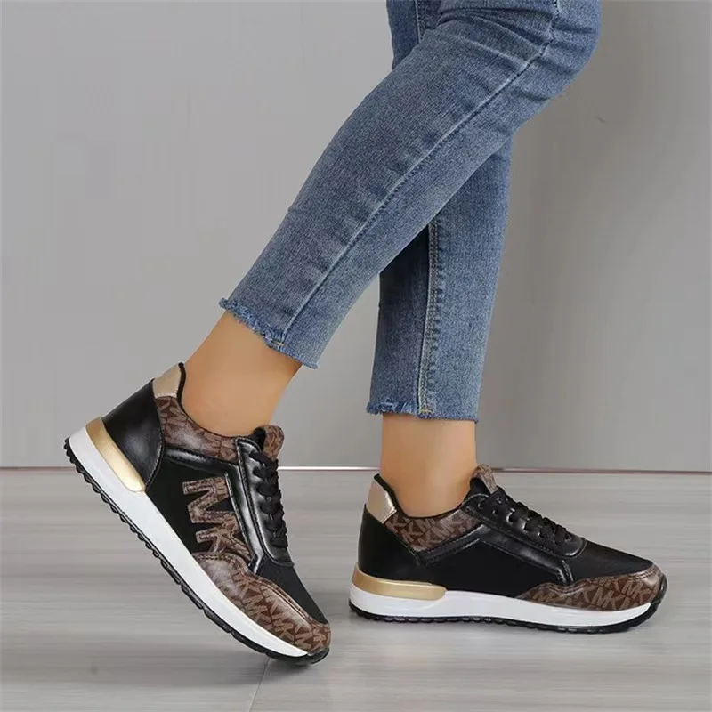 Women's Sports Casual Shoes 2023 New Autumn Large New Wedge Heel Casual Fashion Women's Shoes Women Sneakers Zapatos De Mujer