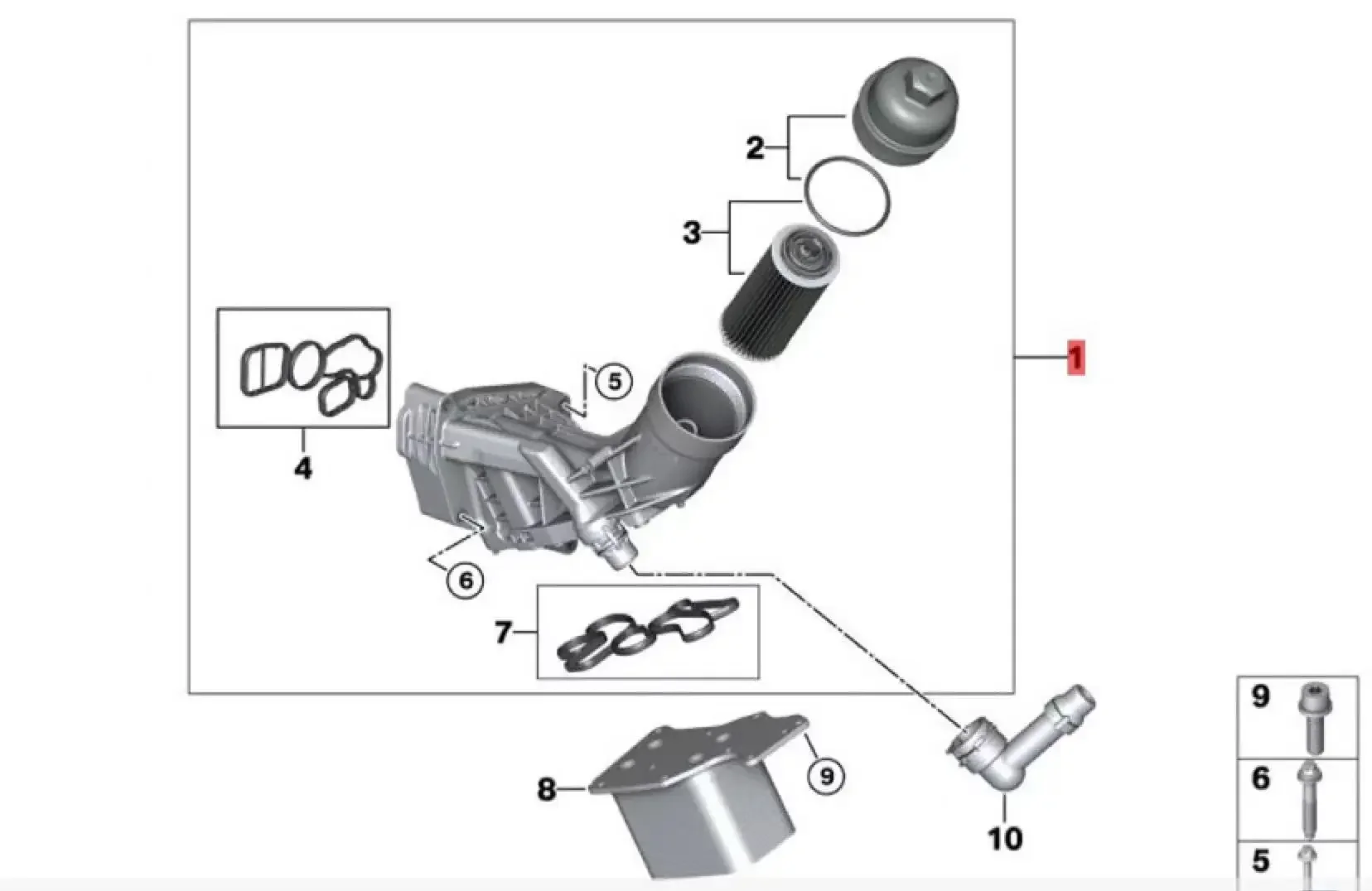 Новый! 11428596283 Алюминиевый масляный фильтр двигателя для BMW F15 F20 F25 F26 G01 G02 радиатор