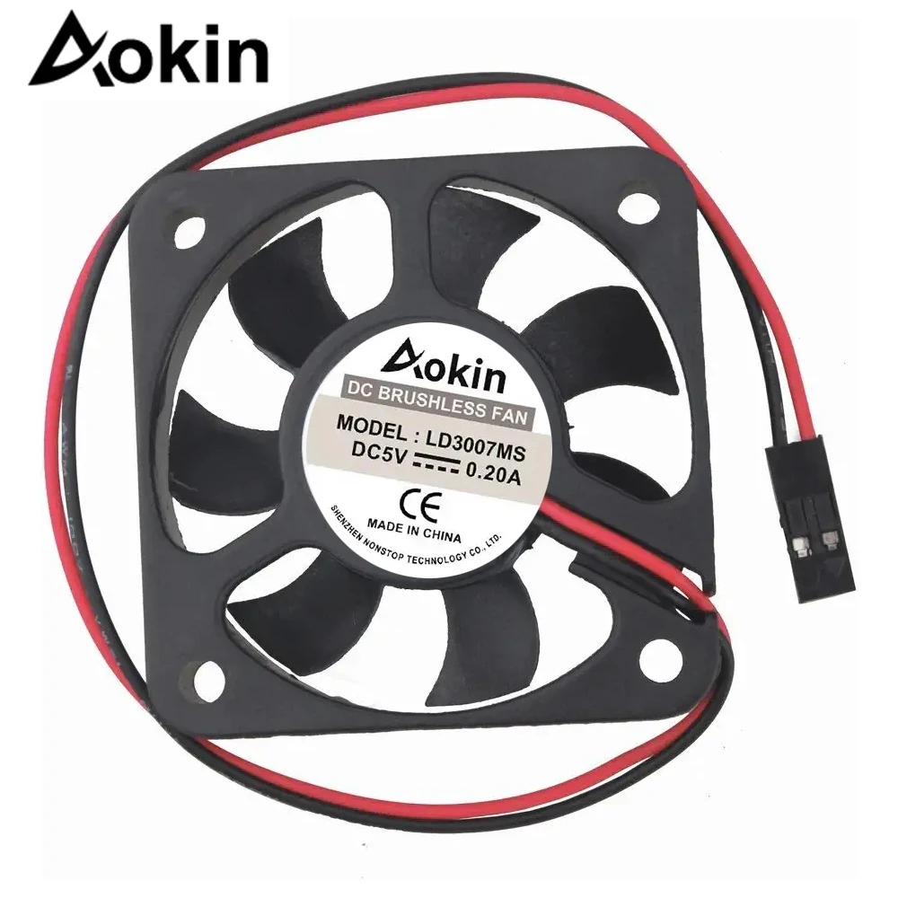 

Mini Fan 30X30X7mm DC 5V Brushless Small Power Supply Cooling Fan for Raspberry Pi 4 Pi 3 B+ Pi 3 B Pi 2 Pi B+