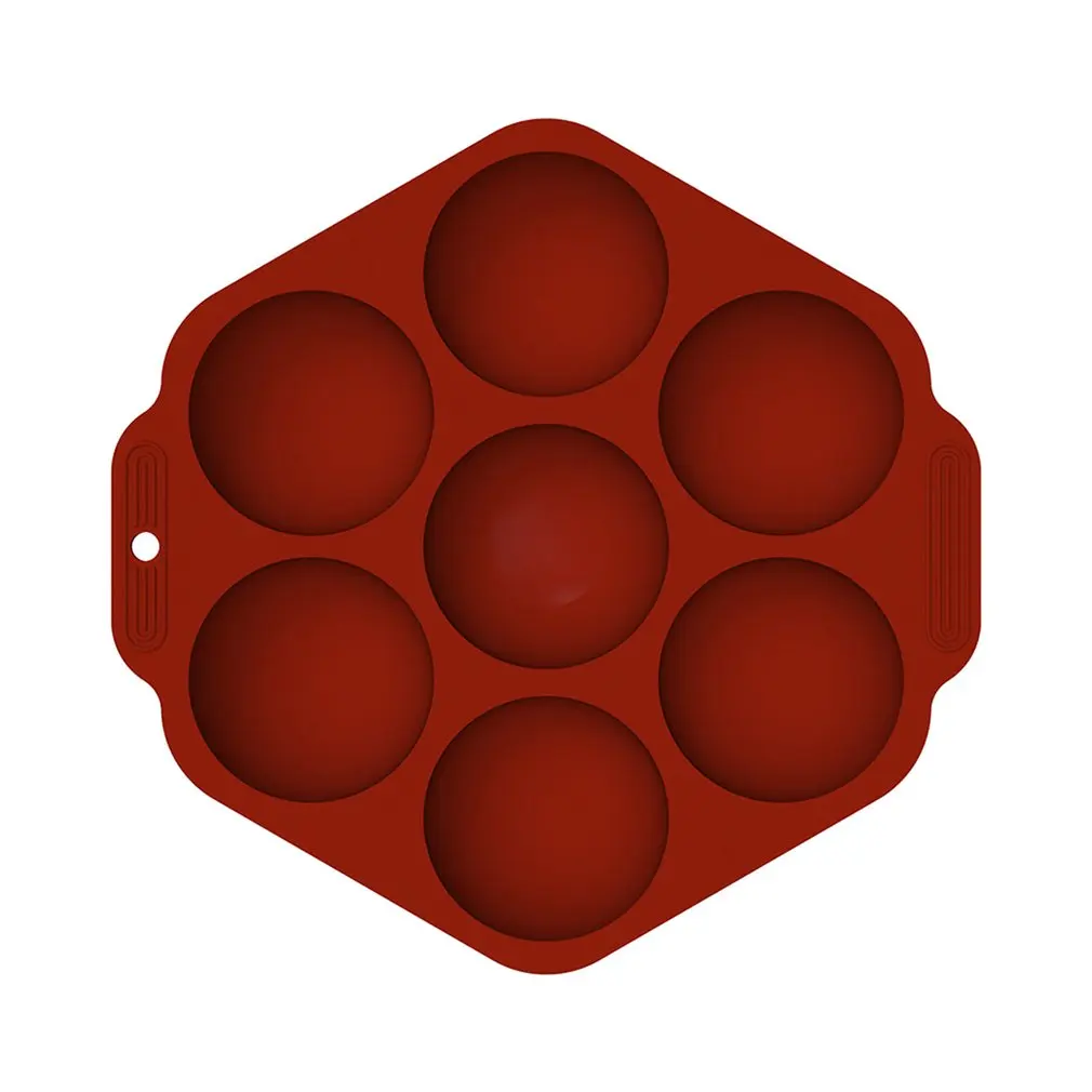 

7 Semi-round Ball Food Grade Silicone Cake Mould Chocolate Mold Kitchen Baking Tool Biscuit Pudding Mold