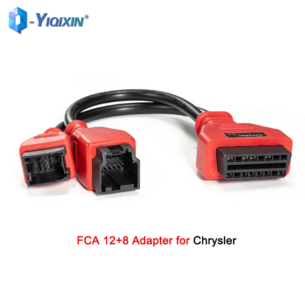 

FCA 12+8 Adapter For Chrysler Work on MaxiSys IM608 Launch X431 V OBDSTAR Autel Connector Programming Cable Coding Adaptation