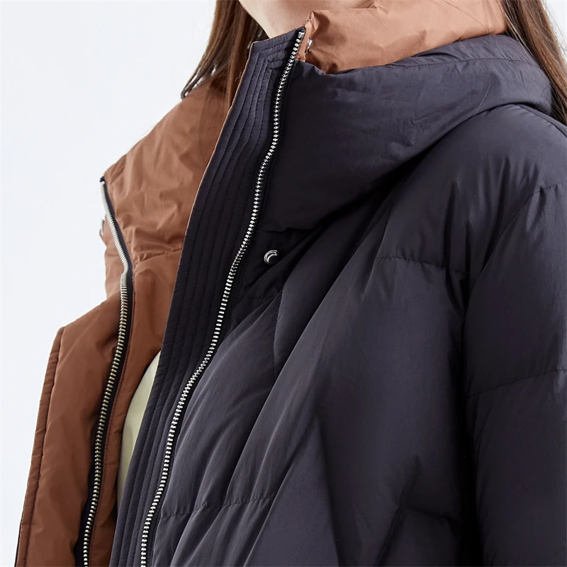 TANBOER Plus Size Long Style Stand Collar Womens Duck Down Coat In Winter TB211732