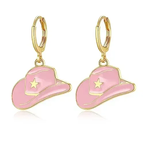 Винтажные розовые белые черные ботинки со звездами висячие серьги с английскими