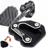 motorcycle side stand pad kickstand for ktm 1290 adventure super duker 2013 2016 2017 2018 support side kick stand extender