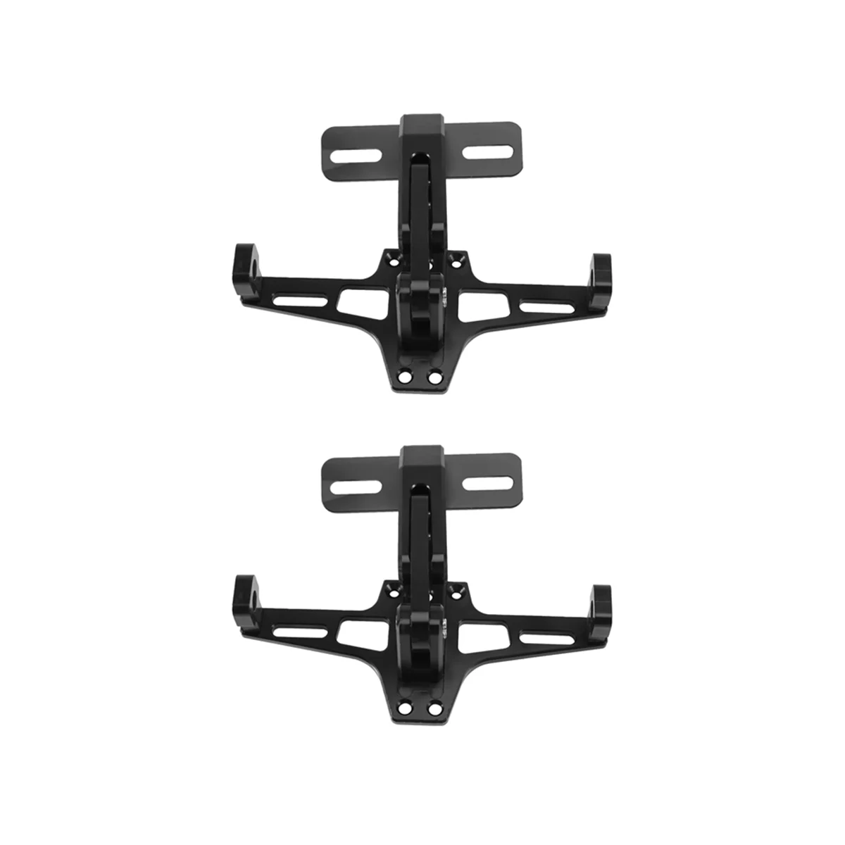 

2Pcs Cnc Frame Motorcycle License Number Plate Holder Bracket with LED Light Adjustable for Yamaha Bws R25 R3 Mt03 Msx