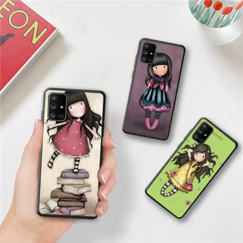 

Bandai Cartoon Lovely Santoro Gorjuss Phone Case For Samsung Galaxy A52 A21S A02S A12 A31 A81 A10 A30 A32 A50 A80 A71 A51 5G