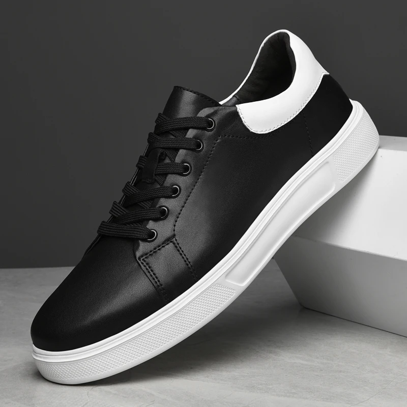 Мужская кожаная повседневная спортивная обувь